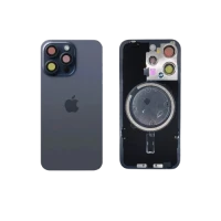Задня кришка iPhone 15 Pro Blue (camera+frame+magnet) Origrinal Quality (якість оригіналу)