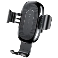 Автомобільний тримач з безпровідною зарядкою Baseus Wireless Charger Gravity Car Mount WXYL-01 Black