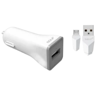 Автомобільний зарядний пристрій Golf GF-C1 White 1A 1USB