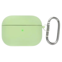 Чохол for AirPods 4 SILICONE CASE (з карабіном) Mint Gum