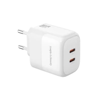 Мережевий зарядний пристрій XO L140/35W 2xUSB-C White