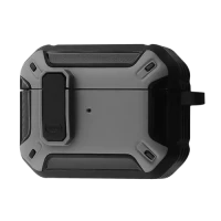 Чохол for AirPods Pro 2 Defender CASE (з карабіном) Gray/Black