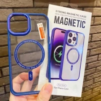Чохол силіконовий Strong Magnetic Case iPhone 14 Pro Blue