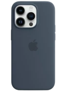 Чохол Apple silicone case with MagSafe для iPhone 14 Pro (Original Quality) Storm Blue