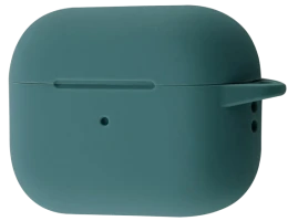 Чохол for AirPods Pro 2 SILICONE CASE (з карабіном) Dark Green