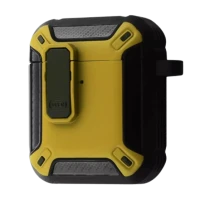 Чохол for AirPods 1/2 Defender CASE (з карабіном) Yellow/Black