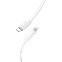 Кабель Type-C to Lightning PD XO NBQ233A 27W 1m White