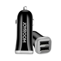 Автомобільний зарядний пристрій Joyroom C-M216 2USB 3.1A Black + кабель Micro USB