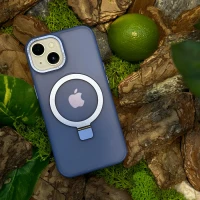 Чохол Slim Matte Case with ring stand iPhone 13 Blue