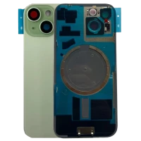 Задня кришка iPhone 15 Green (camera+frame+magnet) Original Quality (якість оригіналу)