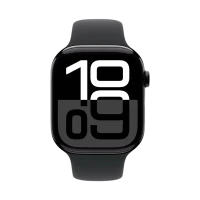 Apple Watch 10 42mm Jet Black Aluminium Case with Black Sport Band(вживані, гарний стан) А-