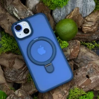 Чохол Slim Matte Case ring stand with camera protective iPhone 13 Blue