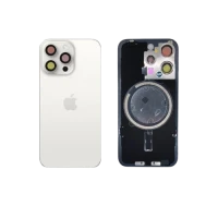 Задня кришка iPhone 15 Pro Max White (camera+frame+magnet) Origrinal Quality (якість оригіналу)
