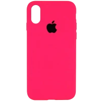 Чохол Apple silicone case iPhone XS Max Hot Pink (HC)
