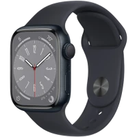 Apple Watch 8 41mm LTE Midnight Aluminium Band Silicone black ( вживаний стан гарний) А-