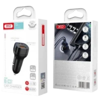 Автомобільний зарядний пристрій XO-CC37 1USB+PD 20W Black