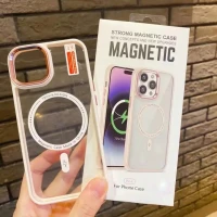 Чохол силіконовий Strong Magnetic Case iPhone 12 Pro Max Pink