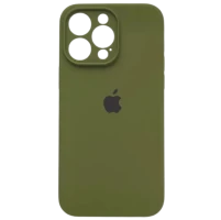 Apple silicone case FULL (закрита камера) IPhone 14 Pro Max Virid