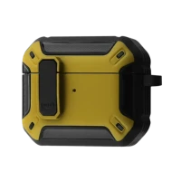 Чохол for AirPods 4 Defender CASE (з карабіном) Yellow/Black