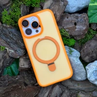 Чохол Slim Matte Case ring stand with camera protective iPhone 15 Pro Max Orange