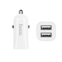 Автомобільний зарядний пристрій Hoco Z12 Elite 2USB 2.4A White