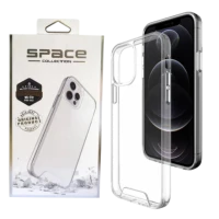 Чохол Space Collection with MagSafe для iPhone 12/12 Pro (прозорий)