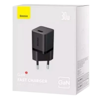 Мережевий зарядний пристрій Baseus GaN5 30W USB-C (CCGN070401) Black